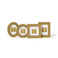 Mini-cadres photo motif corde - 4 formes