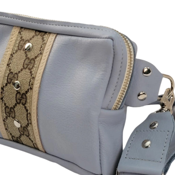 Bella Belt Bag in Chambray Leather | Upcycled Gucci