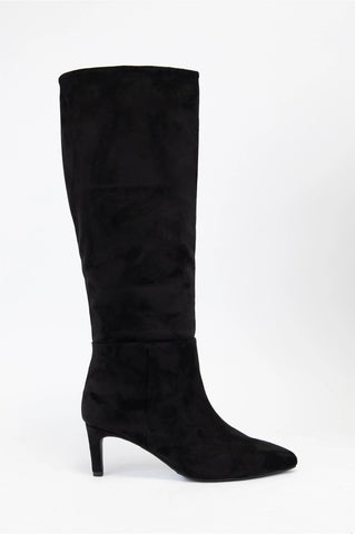 Joanna Faux Suede Pointed Toe Tall Boots