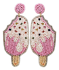 Popsicle Seed Bead Earrings