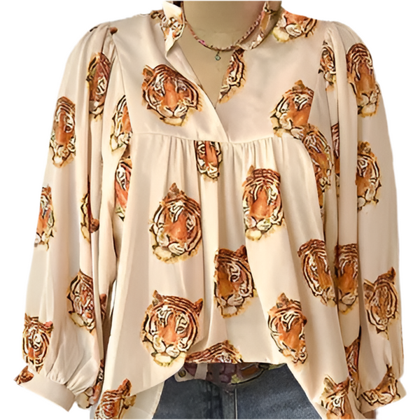 Tiger Head Blouse