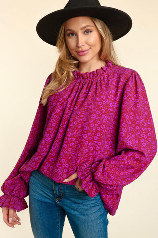 Flowers and Dots Blouse