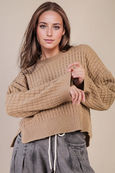 Through The Windowpane Sweater - 4 Colors