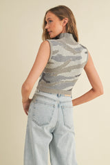 Camo Sweater Turtleneck