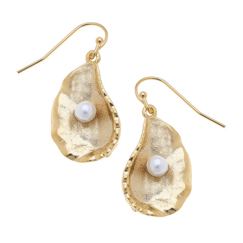 Oyster + Pearl Earrings