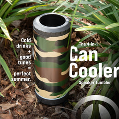 Hogg 4 in 1 Speaker Can Cooler - Camo