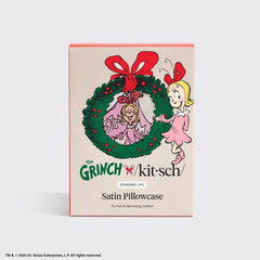 The Grinch X Kitsch Satin Pillowcase in Cindy Lou Who