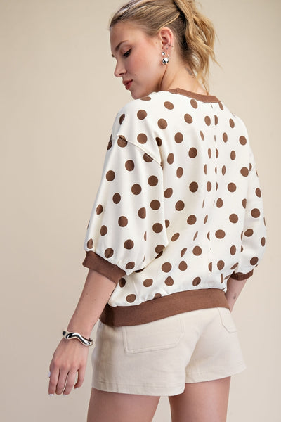GeeGee Polka Dot Sweatshirt
