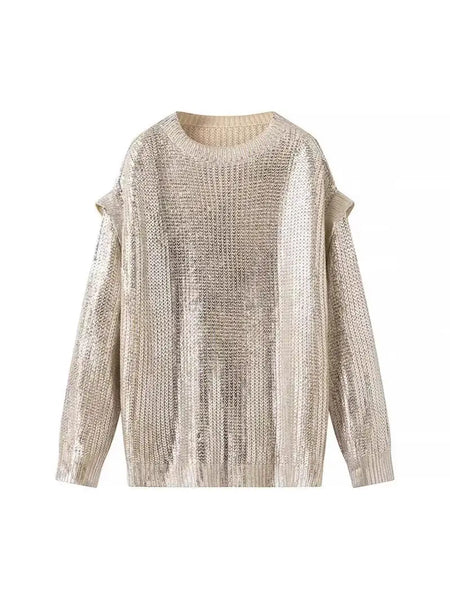 Farrah Metallic Sweater