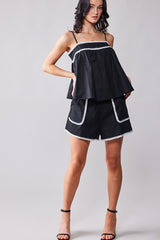 Baby In the Corner Two Piece Shorts Set