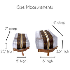 Taylor Travel Pouch in Vinyl Voque | Upcycled Lv - 2 Sizes