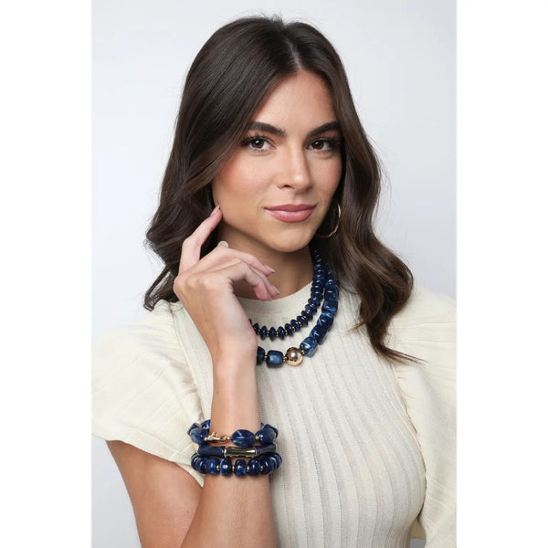 Palermo Resin Beaded Necklace - 4 Colors