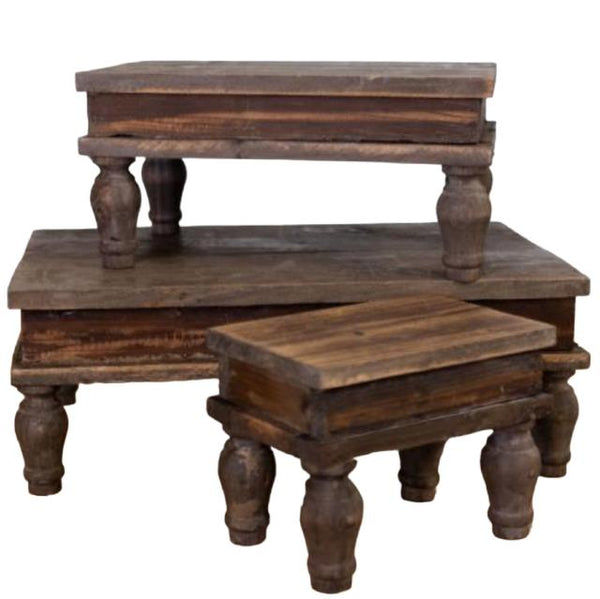 Chula Cake Table Wood Displays - 3 Sizes