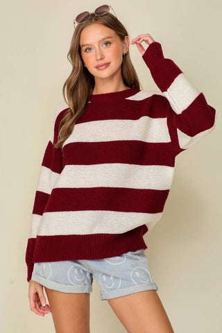 Striped Gameday Sweater