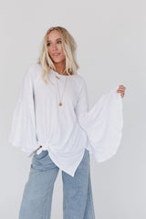 Bell Sleeve Tee - White