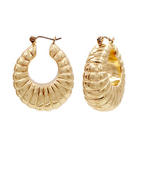 Shrimp Pattern Earrings-Gold or Silver