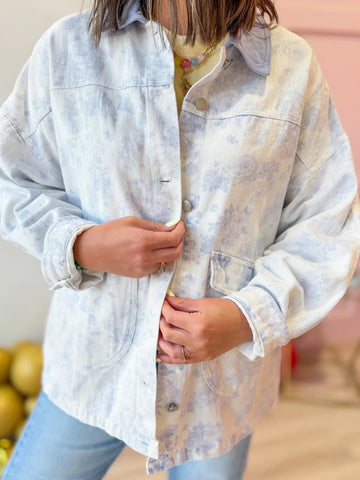 Rebecca Floral Denim Jacket