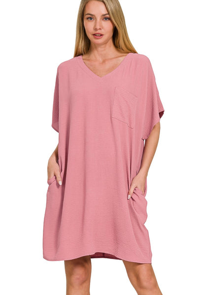 Anna Woven Airflow Dress-4 Colors