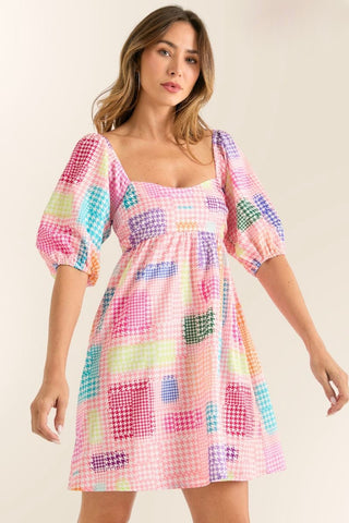 Dear Scarlett-Wrinkle Free Tunic Top with A Poncho Like Body-Hot Pink