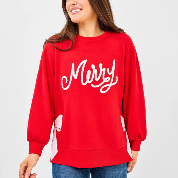Merry Bow Sweatshirt