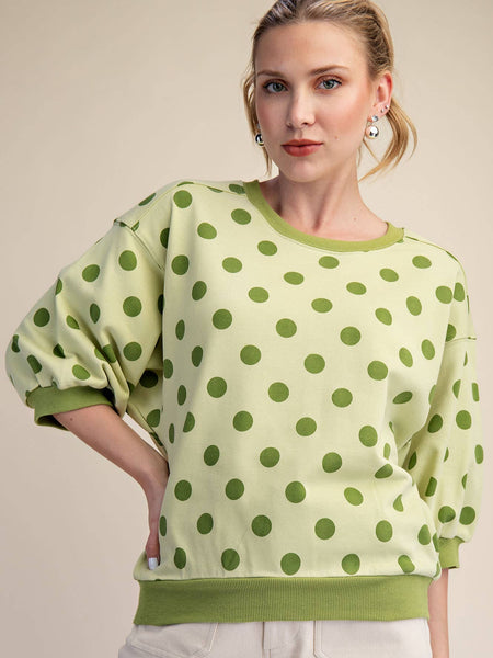 GeeGee Polka Dot Sweatshirt