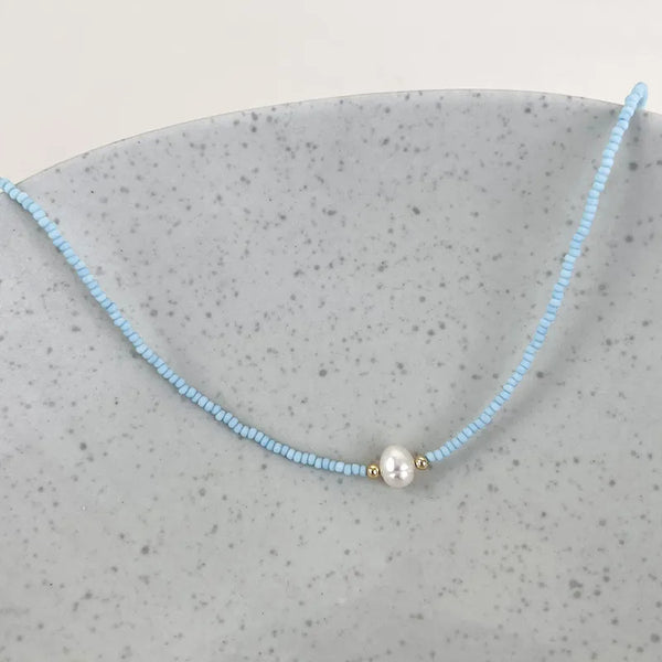 Boho Pearl Necklace-Many Options
