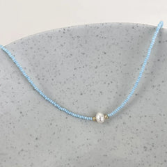 Boho Pearl Necklace-Many Options