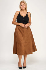 Denny Faux Suede Skirt