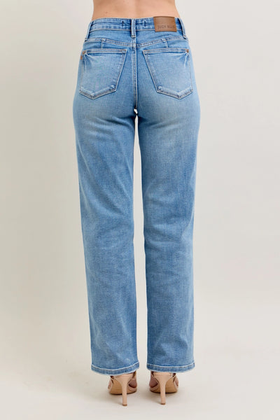 Judy Blue Tummy Control Vintage Straight Wash Jeans