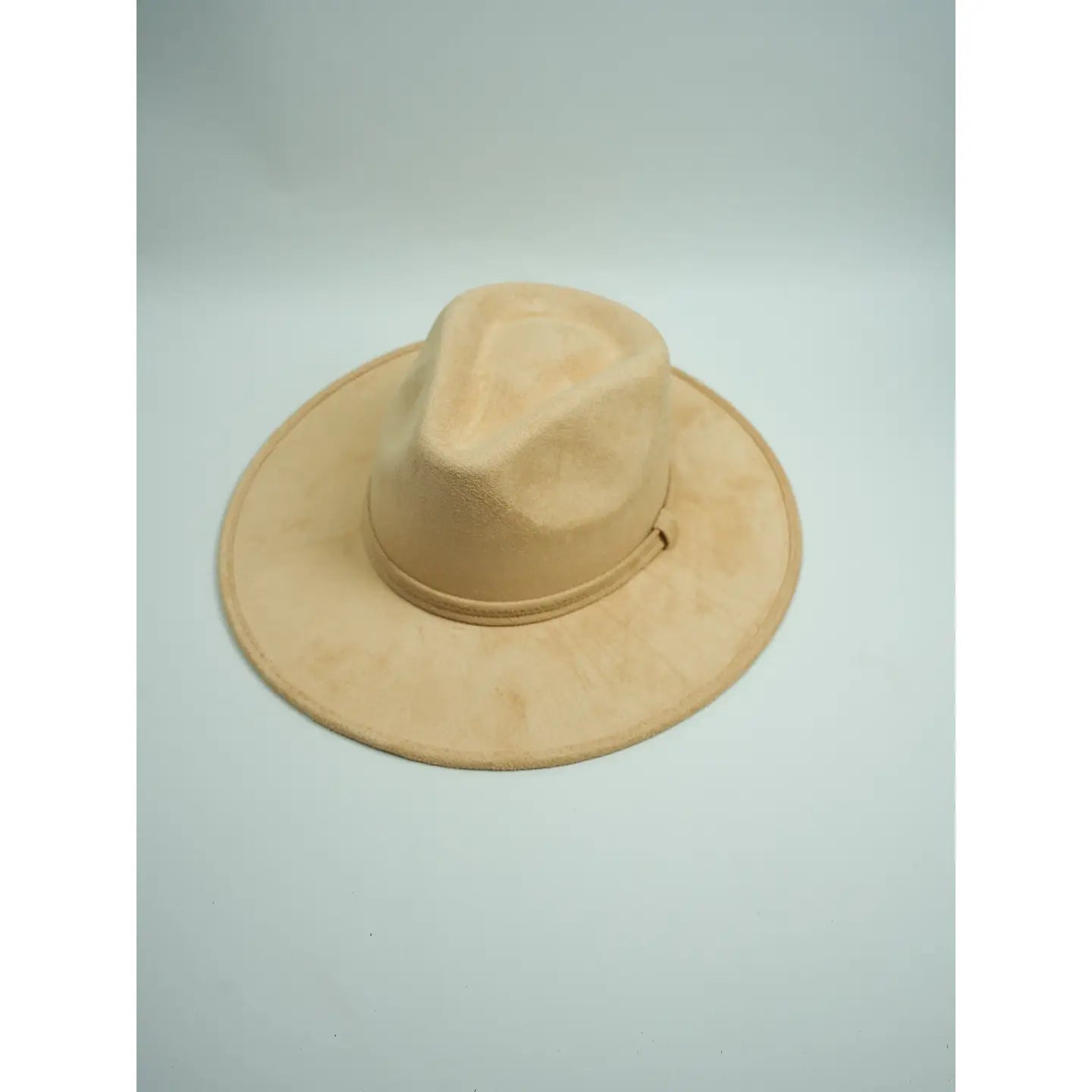 Vegan Suede Rancher Hat Nude Beige Medium