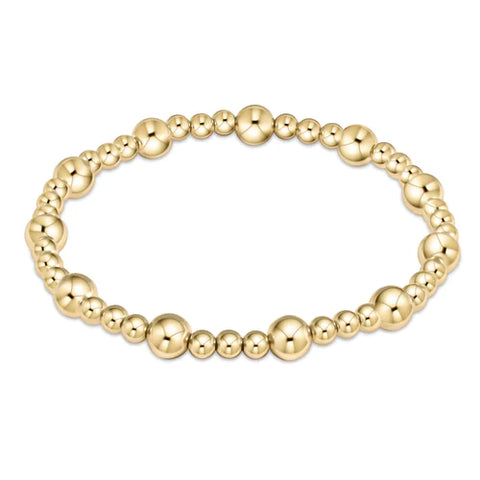 Enewton Classic Sincerity Pattern 6mm Bead Bracelet - Gold