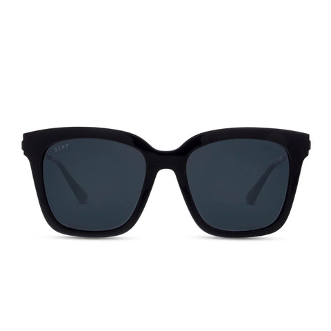 DIFF Bella Black Grey Polarized Sunglasses