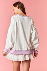 Mardi Gras Patchwork Sweatshirt