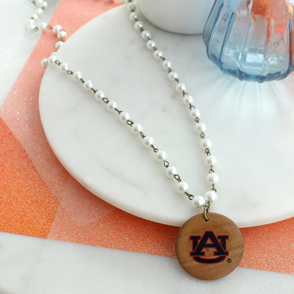 Auburn Wood Disc Jewelry Collection