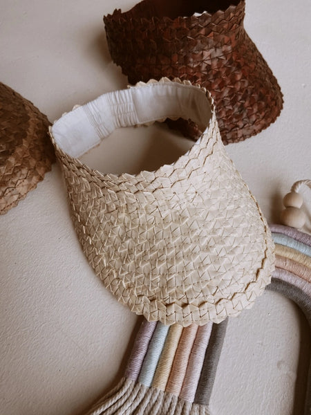 Rattan Sun Visor For Kids-2 Colors