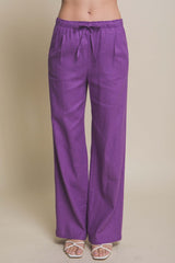 Daphne Linen Tie Waist Pants - 13 Colors