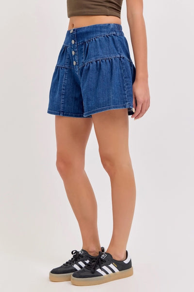Fleur Denim Shorts