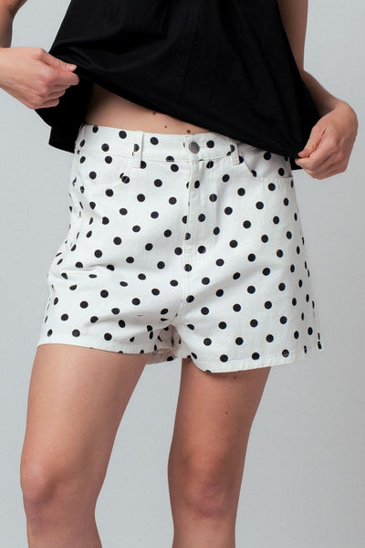 High Waisted Polka Dot Shorts