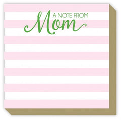 A Note from Mom Cabana Stripe Luxe Notepad