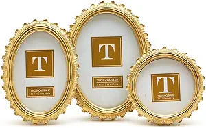 Gold Falcate Photo Frames - 3 Sizes