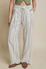 Quince Linen Pinstripe Pants-4 Colors