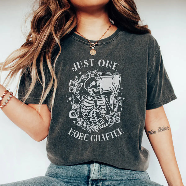 Just One More Chapter Skeleton T-Shirt