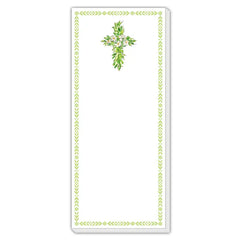 Floral Cross Skinny Notepad