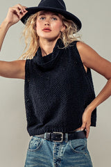 Cameron Cowl Neck Sleeveless Sweater - 2 Colors