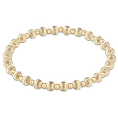 enewton Dignity Grateful Pattern 5mm Bead Bracelet - Gold