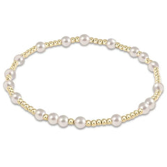 enewton Hope Unwritten 4mm Bead Bracelet - Pearl- Regular or Extends