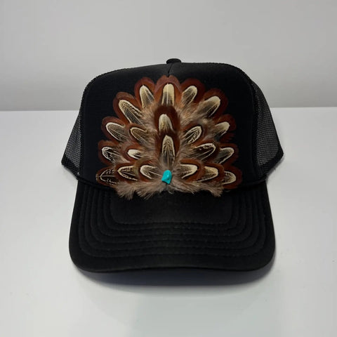 Feather Trucker Hat-4 Colors