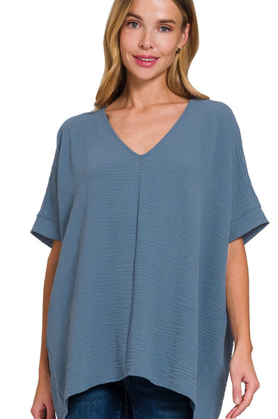 Lisa Airflow Woven Top-3 Colors