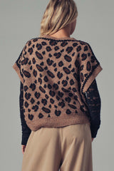 Oversized Leopard Vest