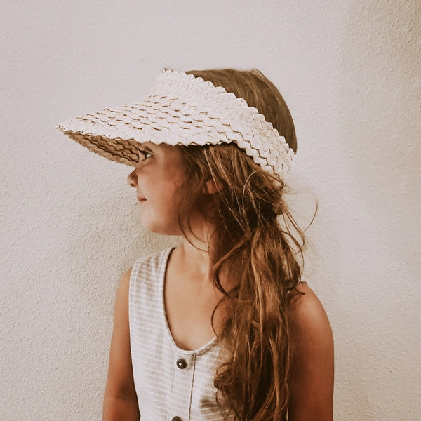 Rattan Sun Visor For Kids-2 Colors